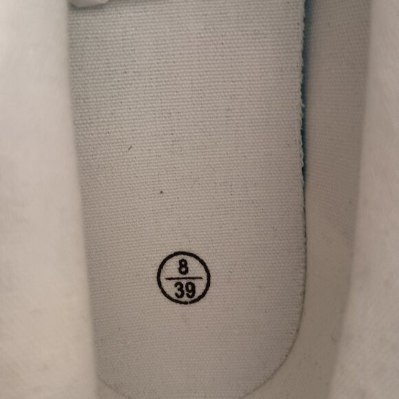 Black Embroidered Floral High Top Sneakers Women’s Size 8 NWOT - Picture 12 of 13